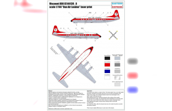 Сборная модель Самолёт Viscount 800 Air Dan London