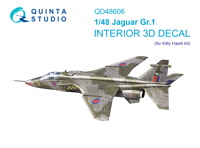 Декаль интерьера кабины Jaguar Gr.1 (Kitty Hawk)