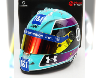 SCHUBERTH HELMET F1 Casco Helmet Vf-22 Team Haas N 47 Miami Gp (2022) Mick Schumacher, Light Blue Black