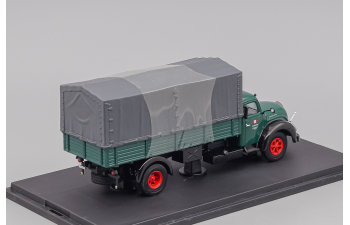 MAGIRUS S 6500 Rundhauber with canvas top, green