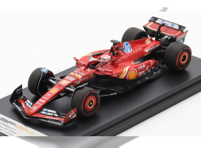 FERRARI F1 Sf-24 Team Scuderia Ferrari №16 3rd Mexico Gp (2024) Charles Leclerc, Red White Black