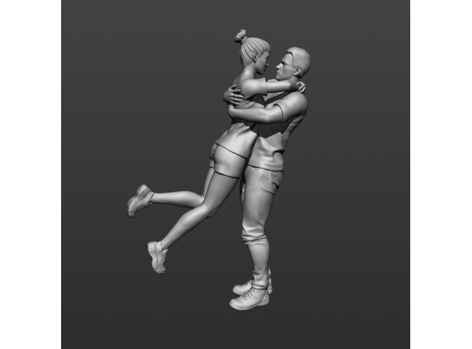 Набор фигур Влюблённые 2 (масштаб 1:24, окрашенная)