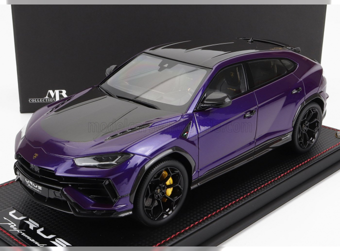 LAMBORGHINI Urus Performante (2022) - Con Vetrina - With Showcase, Viola Mithras - Purple Carbon