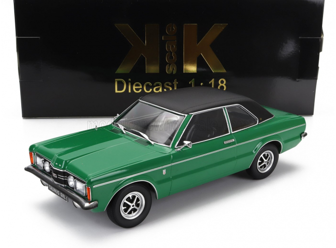 FORD Taunus Gxl With Vinyl Roof (1971), Green Matt Black