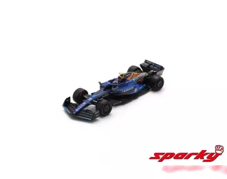 WILLIAMS F1 Fw45 Team Williams Racing Gulf №2 Las Vegas Usa Gp (2023) Logan Sargeant, Blue Black Gold