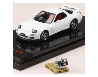 Mazda RX-7 (FD3S) Prit R Type A with Engine Display Model, pure white