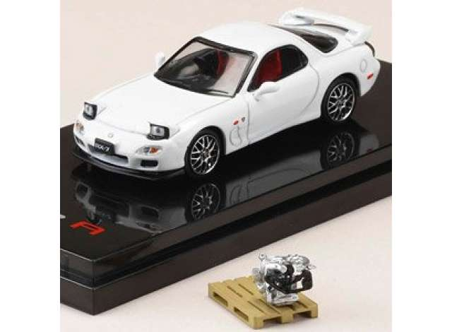 Mazda RX-7 (FD3S) Prit R Type A with Engine Display Model, pure white