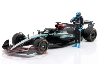 MERCEDES GP F1 W15 Eq Performance Team Amg Petronas Motorsport №63 Season (2024) George Russell - With Pilot, Black Silver Green