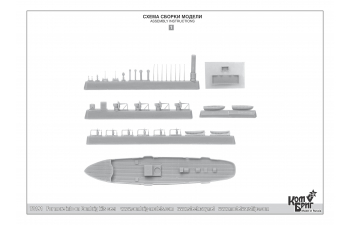 Сборная модель IJN Akagi Gunboat, 1890