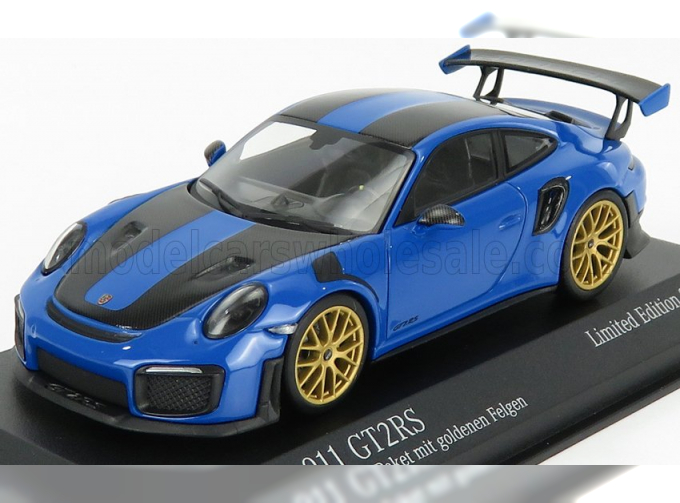 PORSCHE 911 991-2 Gt2 Rs Weissach Package Coupe 2018, Voodoo Blue Black