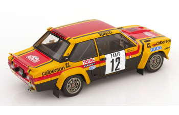 FIAT 131 Abarth Team Calberson №12 7th Rally Montecarlo (1980) Michelle Mouton - Annie Arrii, Yellow Black Red