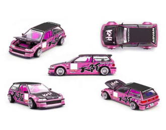 Honda Civic (EF) *Kaido Loop* Spec V1, pink 1987