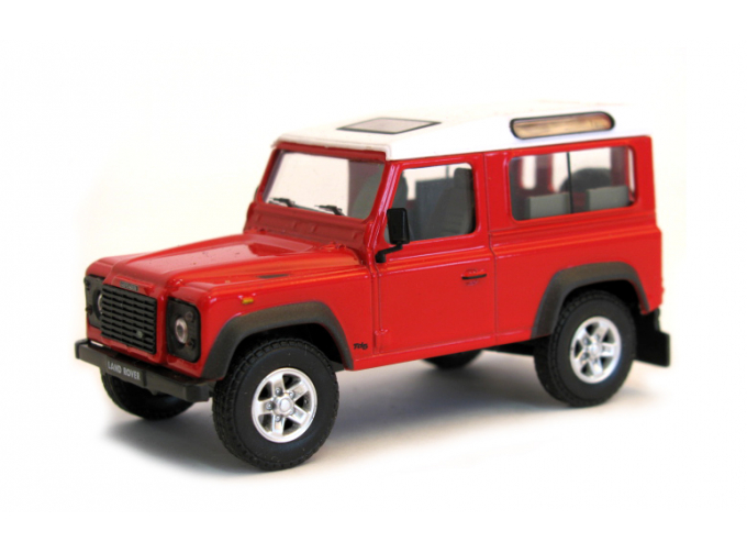 LAND ROVER Defender 90 SWB, red / white