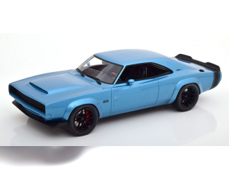 DODGE Super Charger (1968), hellblaumetallic/schwarz