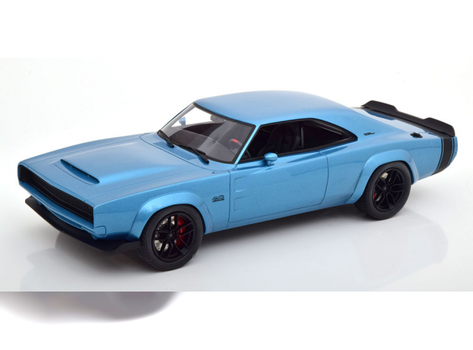 DODGE Super Charger (1968), hellblaumetallic/schwarz