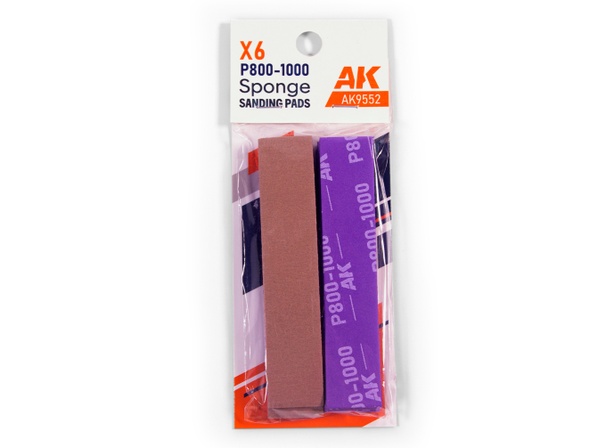 Губка с зернистостью P800-1000 (6 шт.) / Sponge P800-1000 Grit (6 Units)