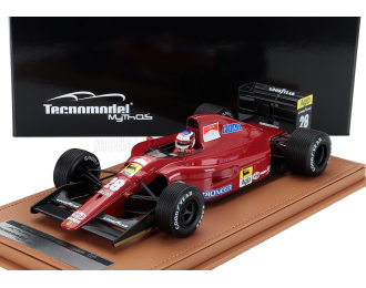 FERRARI F1 642 №28 British Gp With Rain Tires (with Pilot Figure) (1991) Jean Alesi, Red Black