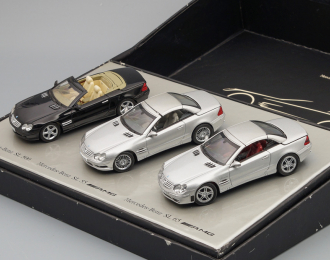 MERCEDES-BENZ "Der Mythos SL" (SL500 black + SL55 AMG silver + SL65 AMG silver metallic)