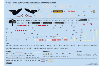 Сборная модель американский штурмовик A-10C Thunderbolt II Воздушная национальная гвардия Индианы "Blacksnake"
