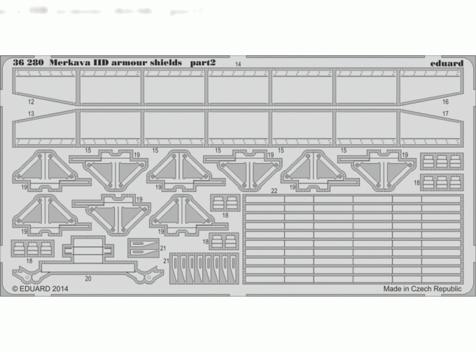 Фототравление Merkava IID armour shields