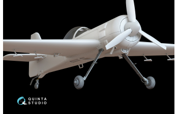 Стойки и Колеса Шасси для Су-31 (Quinta Models) (с травлеными и стеклопластиковыми деталями)