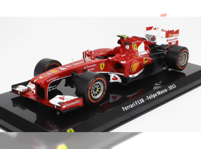 FERRARI F1 F138 №4 Season (2013) Felipe Massa - Con Vetrina - With Showcase, F-1 Red Met White