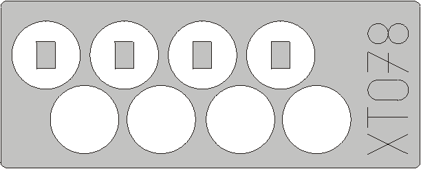 Окрасочная маска Американское транспортное средство M274 Mule 1/2-ton 4х4 (колеса)
