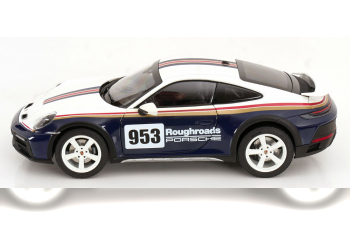 PORSCHE 911 Dakar Roughroads (2023), blue white red