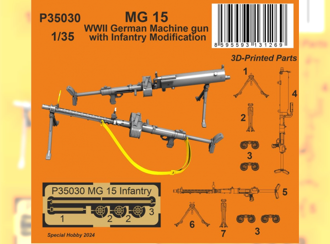 MG 15 Machine Gun with Infantry Modification