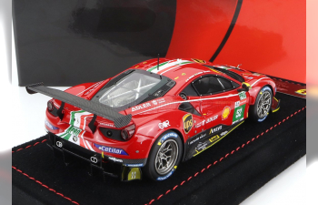 FERRARI 488 Gte 3.9l Turbo V8 Team Af Corse N52 Lmgte Pro Class 24h Le Mans (2021) S.Bird - M.Molina - D.Serra, Red