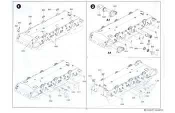 Сборная модель танк Merkava Mk.II (с интерьером и рабочими траками)