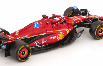 FERRARI F1 Sf-24 Team Scuderia Ferrari №16 Winner Monaco Gp (2024) Charles Leclerc, Red Black