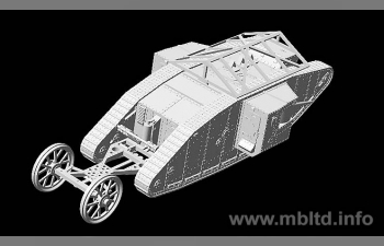 Сборная модель Британский танк Mk I "Male"