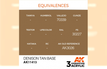 Краска акриловая DENISON TAN BASE – FIGURES 17 мл