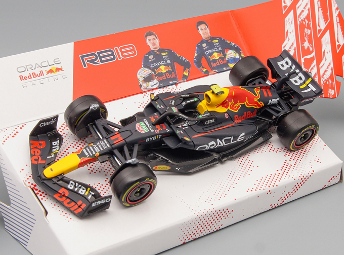 RED BULL F1 Rb18 Team Oracle Red Bull Racing N 11 Season 2022 Sergio Perez, Matt Blue Yellow Red