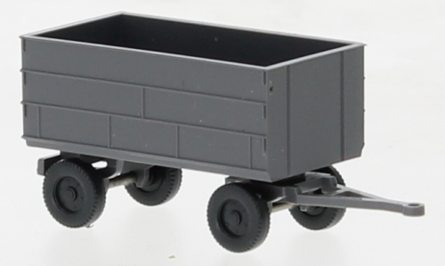 Тракторный прицеп с высоким бортом, серый