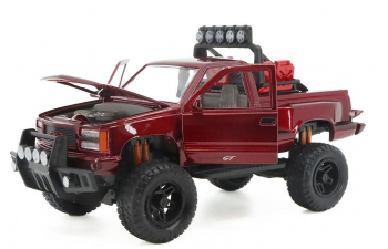 GMC Sierra GT Pick-Up (1992), dark red