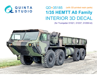 3D Декаль интерьера кабины для семейства HEMTT A0 (Trumpeter) (с 3D-печатными деталями)