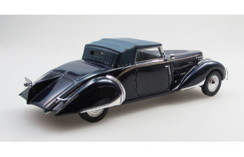 DELAGE D8-85 cabriolet by Chapron top up (1935), black