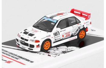 Набор из двух моделей: TOYOTA Corolla AE86 Levin #326 + MITSUBISHI Lancer Evolution III #983 Trackerz Racing