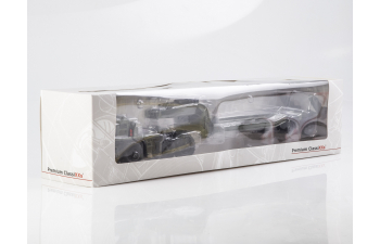 Минский 537 с полуприцепом-тяжеловозом, хаки