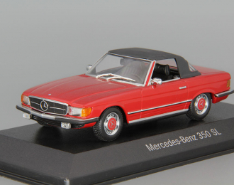 MERCEDES-BENZ 350SL (R107) Soft Top, red