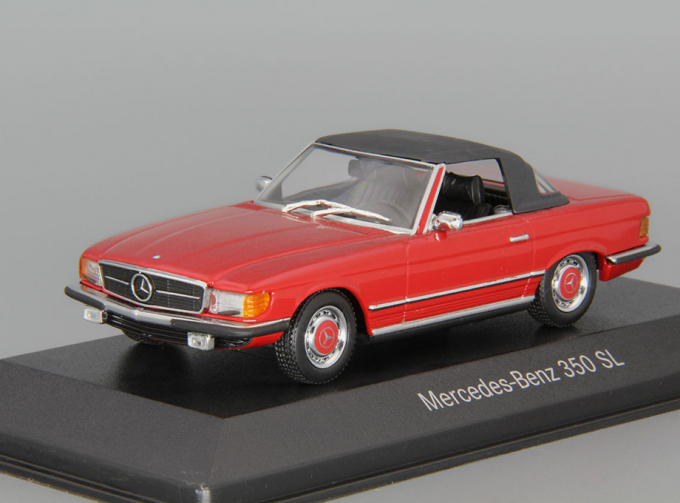 MERCEDES-BENZ 350SL (R107) Soft Top, red