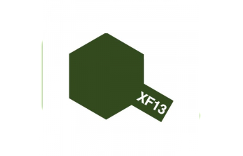 Краска эмалевая японский авиационный зеленый матовый XF-13 J. A. Green,10мл.