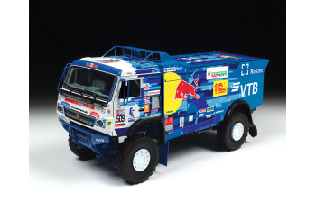 Сборная модель Российский гоночный грузовик 4х4 КАМАЗ 43509