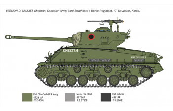 Сборная модель Танк M4A3E8 Sherman