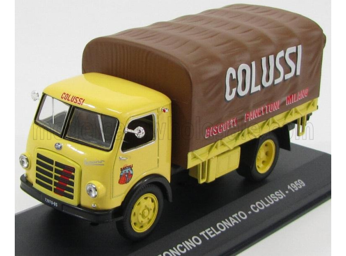 OM FIAT Leoncino Truck Telonato Colussi (1959), Cream Brown