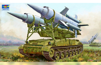 Сборная модель Soviet 2K11A TEL with 9M8M Missile "Kruga" (SA-4 Ganef)