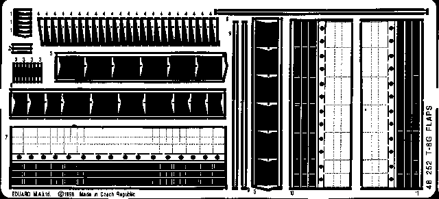 Фототравление T-6G Texan flaps