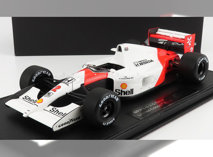 McLAREN F1 Mp4/6 Honda N 2 Season 1991 G.berger - Con Vetrina - With Showcase, White Red